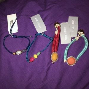 4 gemstone bracelets